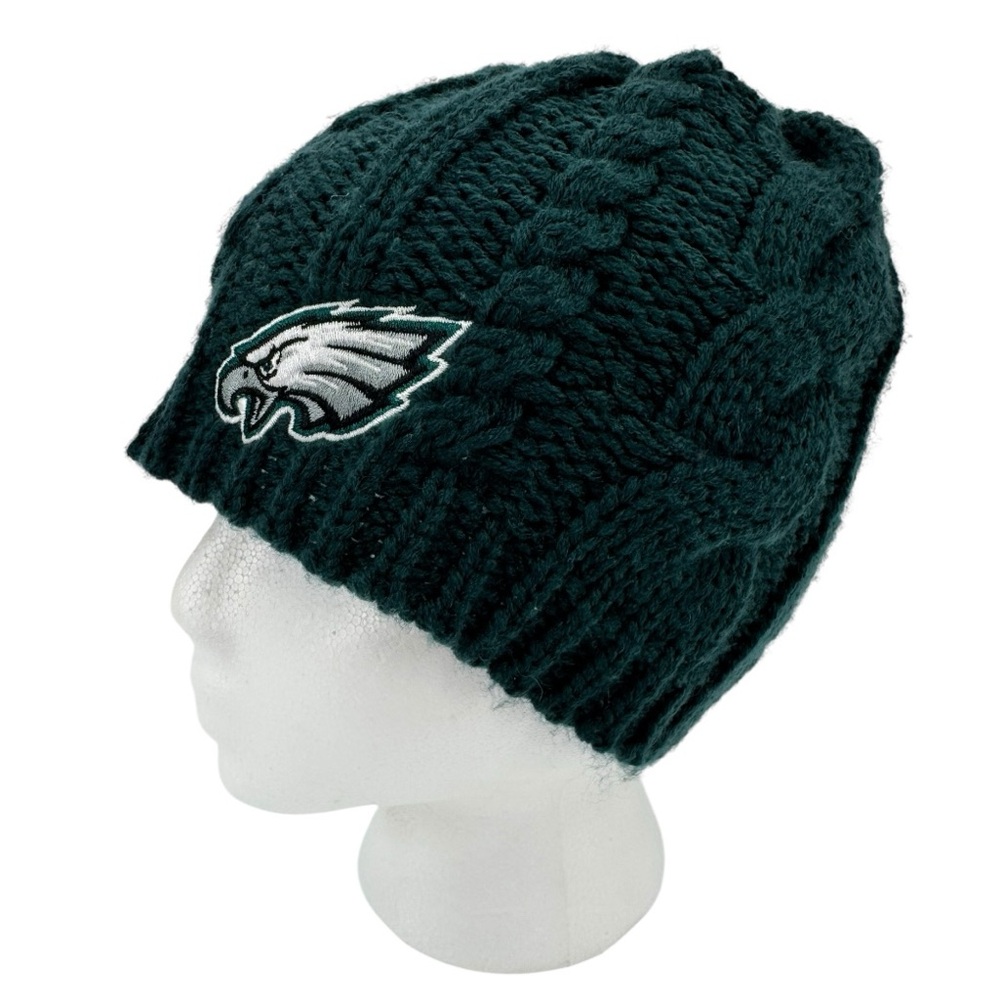 NFL Team Apparel Women’s Philadelphia Eagles Cable Knit Hat